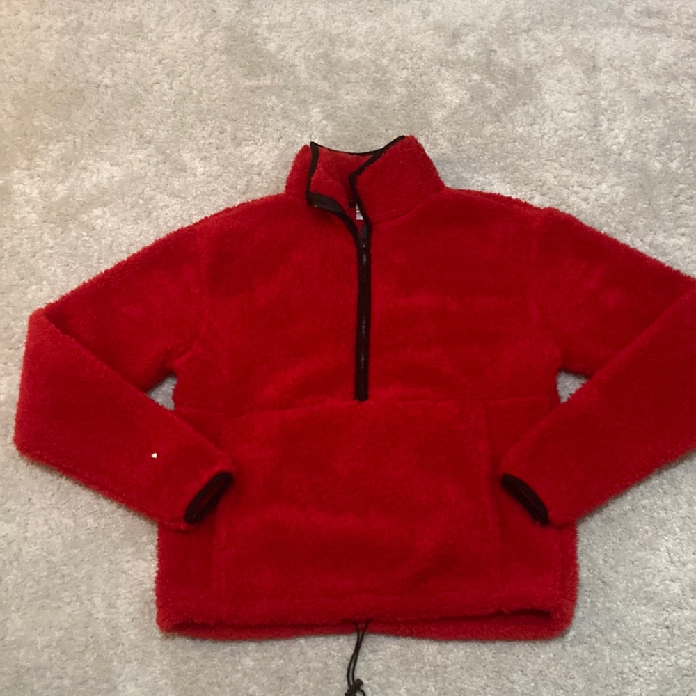Red sweatshirt from Walmart